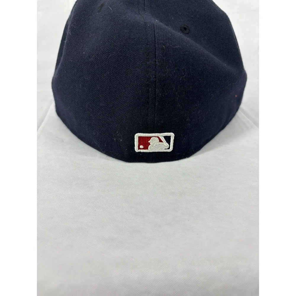 Washington Nationals New Era 59FIFTY Fitted Hat Cap Mens Black Red 7 5/8 NWT
